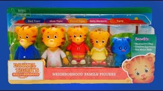 DANIEL TIGERS Neighbourhood Family Figures Toy Opening [upl. by Anaiek]