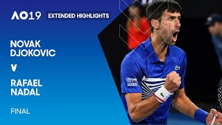 Rafael Nadal v Novak Djokovic Extended Highlights  Australian Open 2019 Final [upl. by Ahsirpac]