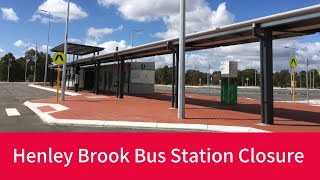 Henley Brook Bus Station Closure  Service Changes [upl. by Lukas507]