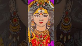 Maa Durga Sketch Drawing Painting Shorts  Dugga Elo  Bangal Durga Puja  Navratra Garba Songs [upl. by Wilhelm316]