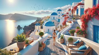 Santorini Greece 🇬🇷  Day amp Night 4K Walking Tour ▶223min [upl. by Melisenda665]