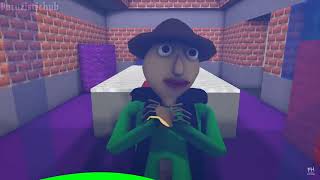 PIGGY CHAPTER 10 vs BALDI amp SONIC ROBLOX SPEEDRUNNER CHALLENGE BOOK horror Minecraft Animation [upl. by Nyrraf]