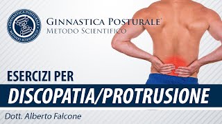 Esercizi per PROTUSIONE e DISCOPATIA  Ginnastica Posturale® [upl. by Arbmahs220]