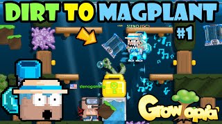 WE GO FOR MAGPLANT  Dirt To Magplant 1  GrowTopia Profit 2023 [upl. by Ahsote]