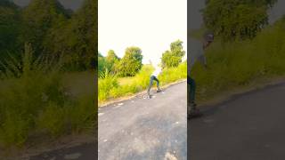 Skating Power Slide Stunt tirandga short Inline skate [upl. by Ielak854]