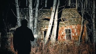 Abandoned Buildings Found in the Woods and Explored Alone at Night【4K】 [upl. by Cad]