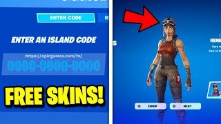 FREE SKINS FORTNITE CREATIVE MAP CODE CHAPTER 5 [upl. by Woothen565]