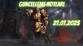 Knight Online güncELLEme Notları 27072023 [upl. by Netsew523]