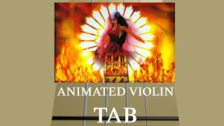 Belle NotreDame de Paris  Animated Violin Tab [upl. by Nachison]