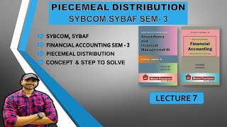 SYBCOM Piecemeal Distribution of Cash  SYBAF SEM 3  SIRAJ SHAIKH  MUMBAI UNIVERSITY [upl. by Olifoet692]