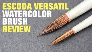 Review Escoda Versatil Watercolor Brush [upl. by Sneve875]