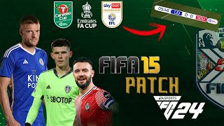 FIFA 15 PATCH EA SPORTS FC 24  EFL CHAMPIONSHIP PATCH COMPLETE  FACEPACK  KITS  BALL  MINIFACES [upl. by Gnehp]