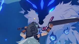 Genshin Impact Boss  Boreas Great Wolf King of the North [upl. by Ahsilem]