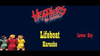 Lifeboat  Heathers The Musical  Karaoke Lower Key [upl. by Stern]