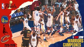 GOLDEN STATE WARRIORS vs CLEVELAND CAVALIERS  NBA FINALS 2016  NBA 2K25 [upl. by Ahcsatan]