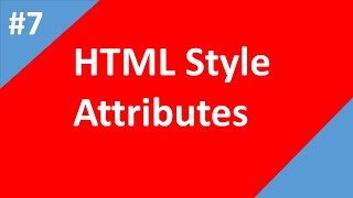 Html Style Attributes  Part  07  Html tutorial for beginners  Tech Talk Tricks [upl. by Hildegaard]