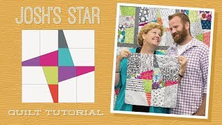 Make a quotJoshs Starquot Quilt with Jenny Doan of Missouri Star and Josh Doan Video Tutorial [upl. by Ilek897]