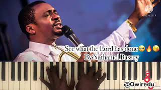 See what the Lord has done by Nathaniel Bassey Piano Tutorial ❤️‍🔥🎹🔥 nathanielbassey music [upl. by Lalad]