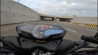 Bajaj Pulsar N250 Top speed 151 kmph In Bangladesh [upl. by Tennies]