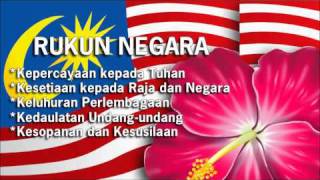 Lagu Rukun Negara 5 Prinsip Rukun Negara [upl. by Nnayllas]