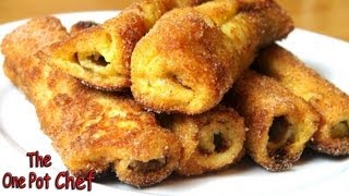 Nutella French Toast Rolls  One Pot Chef [upl. by Latsryk]