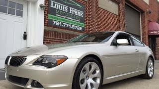 2004 BMW 645Ci Coupe Walkaround Presentation at Louis Frank Motorcars LLC by Louis Marinello HD [upl. by Killen204]