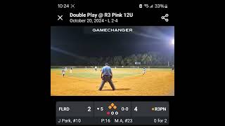 Travel baseball championship game double play usssa rawlings [upl. by Ramoh]