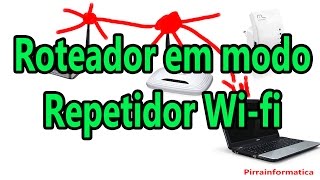 Configurando um roteador para funcionar como Repetidor WIFI [upl. by Athalia756]