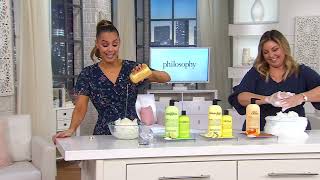 philosophy supersize summer escape shower gel 32oz 16oz on QVC [upl. by Ardnekal]