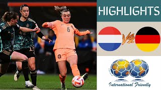 🇳🇱 Netherlands vs Germany 🇩🇪 Womens Friendlies Highlights [upl. by Ssac]