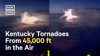 Pilot Captures Aerial Footage of Kentucky Tornadoes [upl. by Delly364]