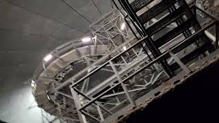 Space Mountain with the lights on from the People Mover at Disney World [upl. by Atnomed]