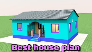 Tin shade house plan🏡 Ghaw ke liye Albestar ka ghar  tin set roofing house plan premshomeplan [upl. by Rubi]