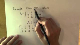 How to find the null space and the nullity of a matrix Example [upl. by Ramsden773]