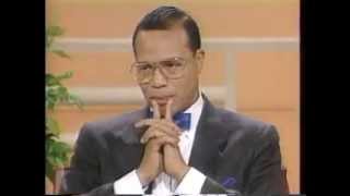 Minister Louis Farrakhan handles the Donahue audience [upl. by Einatsed184]