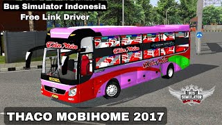 Share mod xe Thaco Mobihome 2017 bussid v361  bus simulator Indonesia [upl. by Suilenroc]