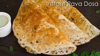 Rava dosa in tamil  ரவா தோசை  crispy and quick [upl. by Ciapas449]