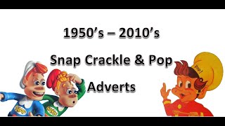 1950s2010s Rice Krispies Snap Crackle amp Pop Cereal Advert Compilation  50 Amazing Ads [upl. by Grubman442]