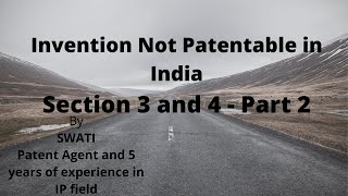 Invention not patentable in India  Section 3 and 4  Invention which are not patentable [upl. by Ailhat]