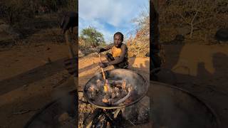 Wow Thats incredible delicious food made by hadzabe tribe for Lunch ‼️😋🍲hadzabetribe food [upl. by Aniv]