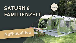 Skandika Saturn 6 Familienzelt  Aufbau Video  Schritt für Schritt Anleitung [upl. by Amiaj]