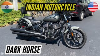 Indian Chief Dark Horse 2023 Review  Specs  Short Ride in the USA [upl. by Toblat]