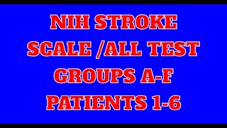 NIH Stroke Scale All Test Groups AF Patients 16 Answer Key Updated for 2024 [upl. by Damiano]