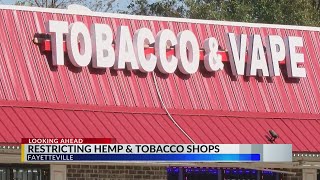 Fayetteville could restrict where new vape tobacco shops are built [upl. by Regdirb]