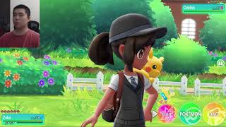 Pokeball Plus Mew and Celadon Gym Pokemon Let’s Go Pikachu 14 [upl. by Yreved]