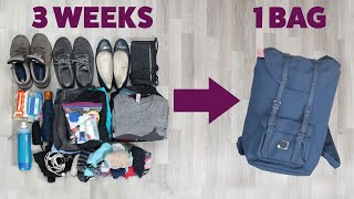 How To Pack Light For A Long Trip [upl. by Animsay166]