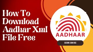 Fast and Easy Download Aadhar XML in MinutesAlgosignLLP [upl. by Ybur]