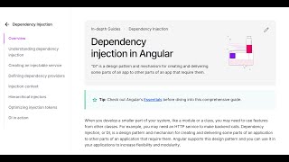 Advanced Angular Dependency Injection Arabic بالعربي [upl. by Ecirtak]