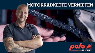 Motorradkette vernieten mit dem Kettenvernieter [upl. by Loftus]