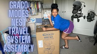 Graco Modes Nest 3 in 1 Travel System Unboxing amp Assembly [upl. by Anivle741]